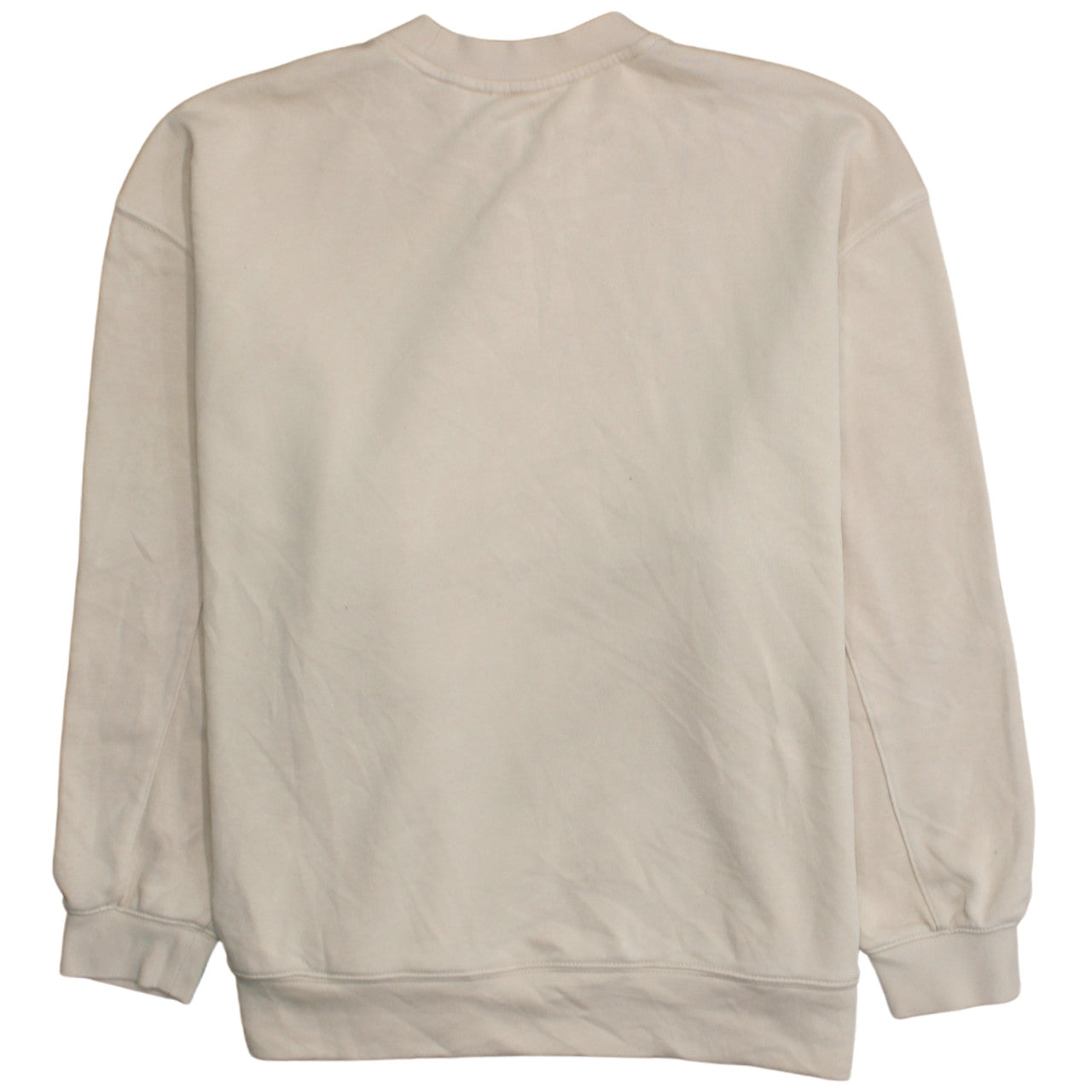 Adidas Women Beige Crew Neck Pullover Sweatshirt UK 14