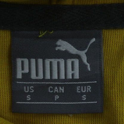 Puma Womens Yellow Pullover Hoodie Sweatshirt Size S Casual Cotton Blend