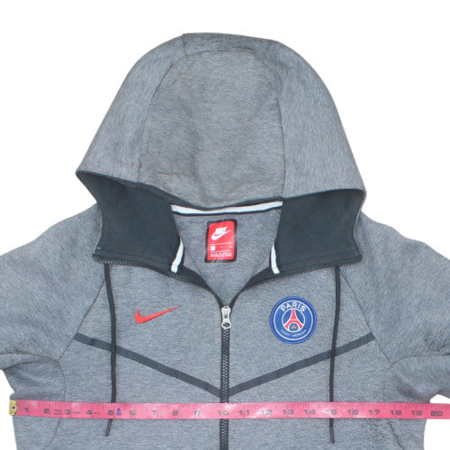 Nike Men’s Grey Full Zip Hoodie Small Regular Fit Sportswear