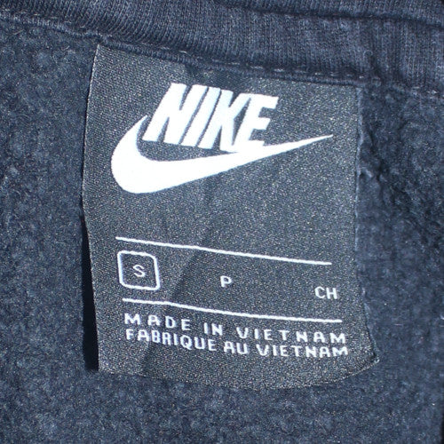 Nike Men's Black Pullover Hoodie Size S Fleece Logo Sportswear