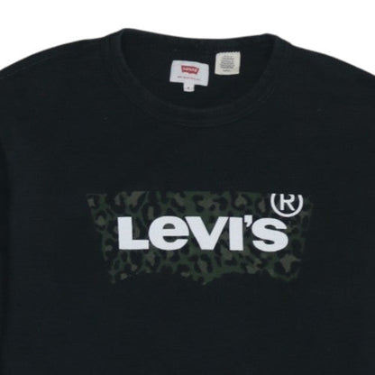Levi's Men's Black Graphic Logo Pullover Sweatshirt Size S