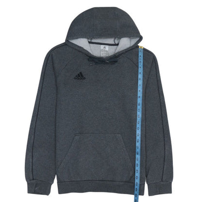 Adidas Men's Grey Pullover Hoodie Small Regular Fit Fleece