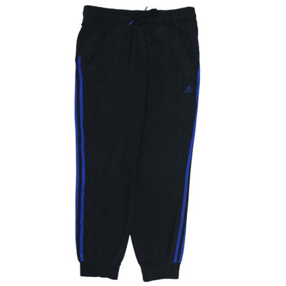 Adidas Women Black Jogger Trousers Size 12-14 Fleece Comfortable Sportswear