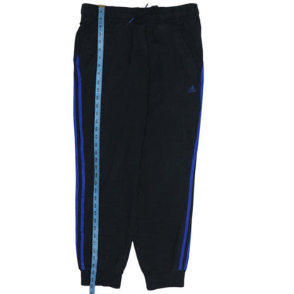 Adidas Women Black Jogger Trousers Size 12-14 Fleece Comfortable Sportswear