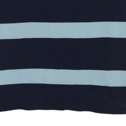 Lacoste Men's Blue Striped Cotton Polo Shirt 3XL Regular Fit