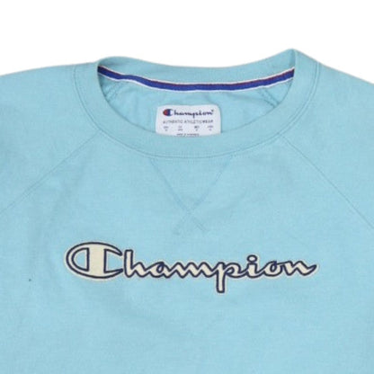 Champion Women's Blue Crew Neck Pullover Sweatshirt M