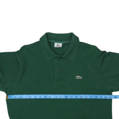 Lacoste Men's Green Cotton Short Sleeve Polo Shirt Size L