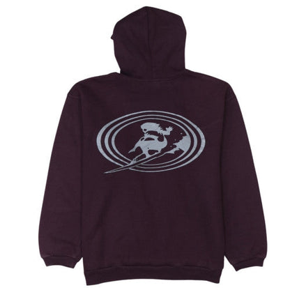 Piping Hot Women's Purple Pullover Hoodie Size 16 Graphic Print