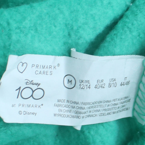 Primark Disney Women's Green Mickey & Pluto Crew Neck Sweatshirt Size M 12/14