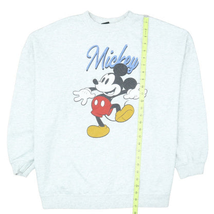 Disney Women’s Grey Mickey Mouse Print Sweatshirt Size 16