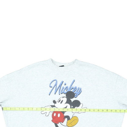 Disney Women’s Grey Mickey Mouse Print Sweatshirt Size 16