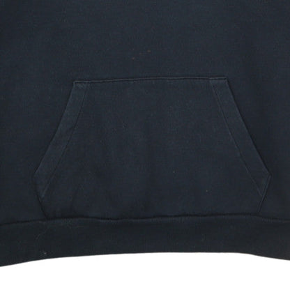 Adidas Womens Black Pullover Hoodie L Logo Graphic Cotton Blend