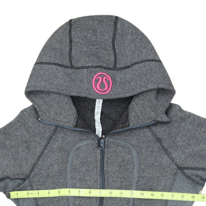 Lululemon Women’s Grey Full Zip Hoodie Size M Nylon Blend Activewear
