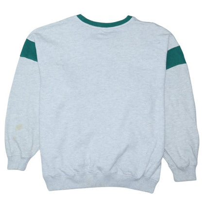Disney Supre Women Grey Green Mickey Mouse Florida Pullover Sweatshirt S/M