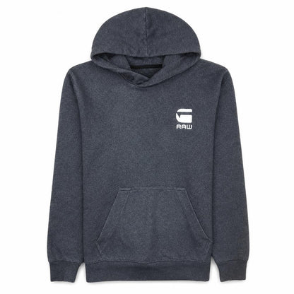G-Star RAW Men's Grey Pullover Hoodie M Long Sleeve Logo Casual