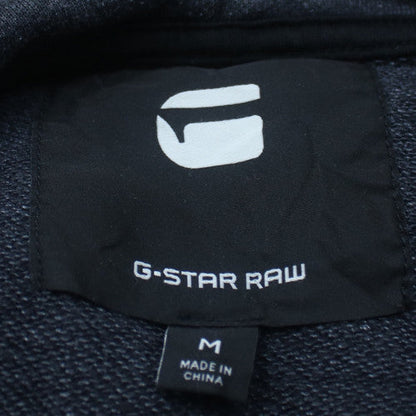 G-Star RAW Men's Grey Pullover Hoodie M Long Sleeve Logo Casual