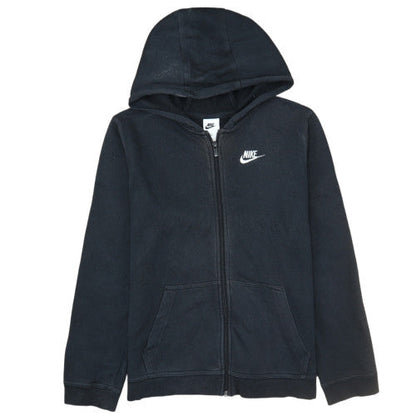 Nike Boys Black Full Zip Hoodie XL 158-170cm - Hooded Sweatshirt