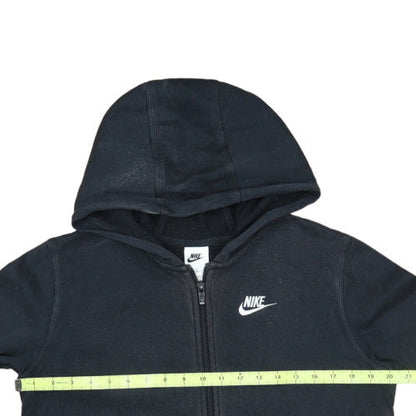 Nike Boys Black Full Zip Hoodie XL 158-170cm - Hooded Sweatshirt