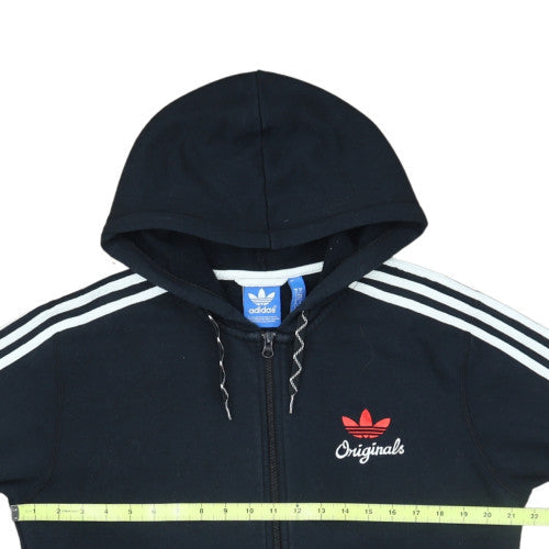 Adidas Originals Men's Black Full Zip Hoodie Size M Sports Style