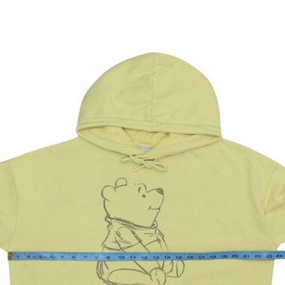 Disney Primark Women Yellow Winnie the Pooh Pullover Hoodie Size M 12/14