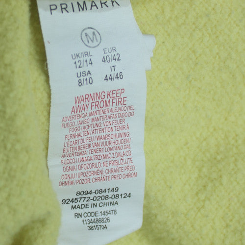 Disney Primark Women Yellow Winnie the Pooh Pullover Hoodie Size M 12/14