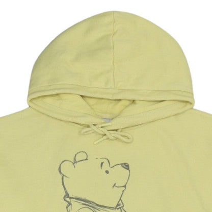 Disney Primark Women Yellow Winnie the Pooh Pullover Hoodie Size M 12/14