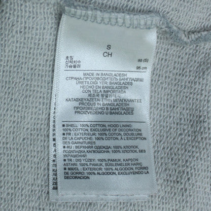 GAP Men’s Grey Full Zip Hoodie S Regular Fit Cotton Fleece