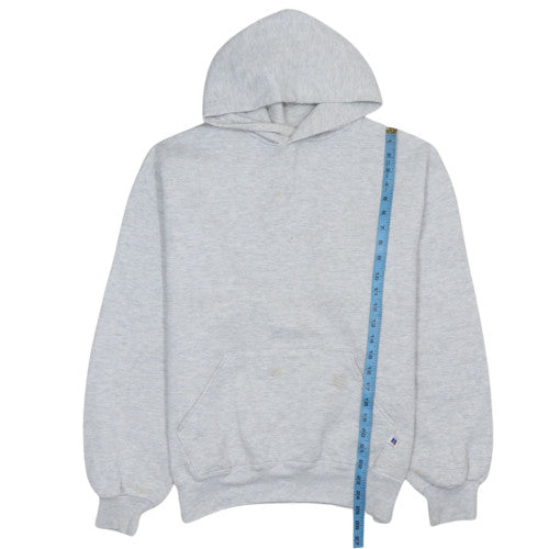 Russell Athletic Mens Grey L Pullover Hoodie Fleece Sweatshirt