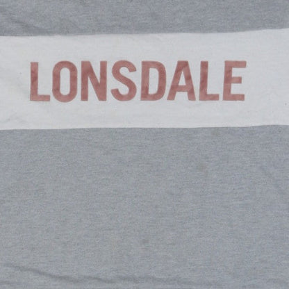 Lonsdale Womens Grey Logo Sweatshirt Size 14 Cotton Blend