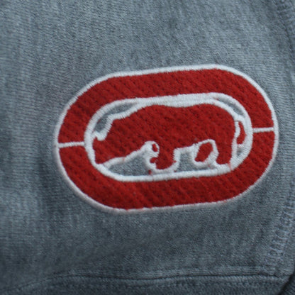 Ecko Red Men's Grey XL Pullover Hoodie Embroidered Logo