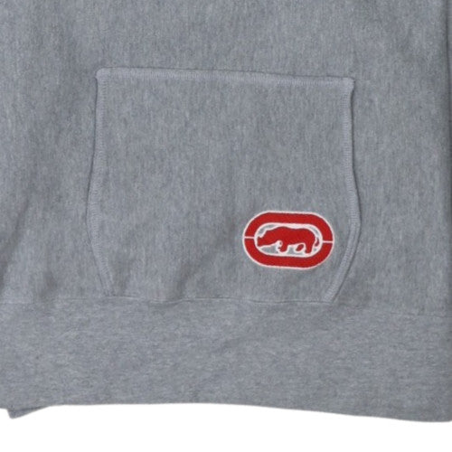 Ecko Red Men's Grey XL Pullover Hoodie Embroidered Logo