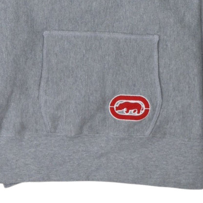 Ecko Red Men's Grey XL Pullover Hoodie Embroidered Logo