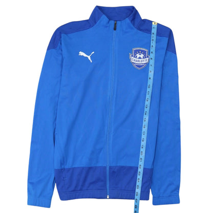 Puma Men's Blue Full Zip Charlotte Soccer Academy Sweatshirt M