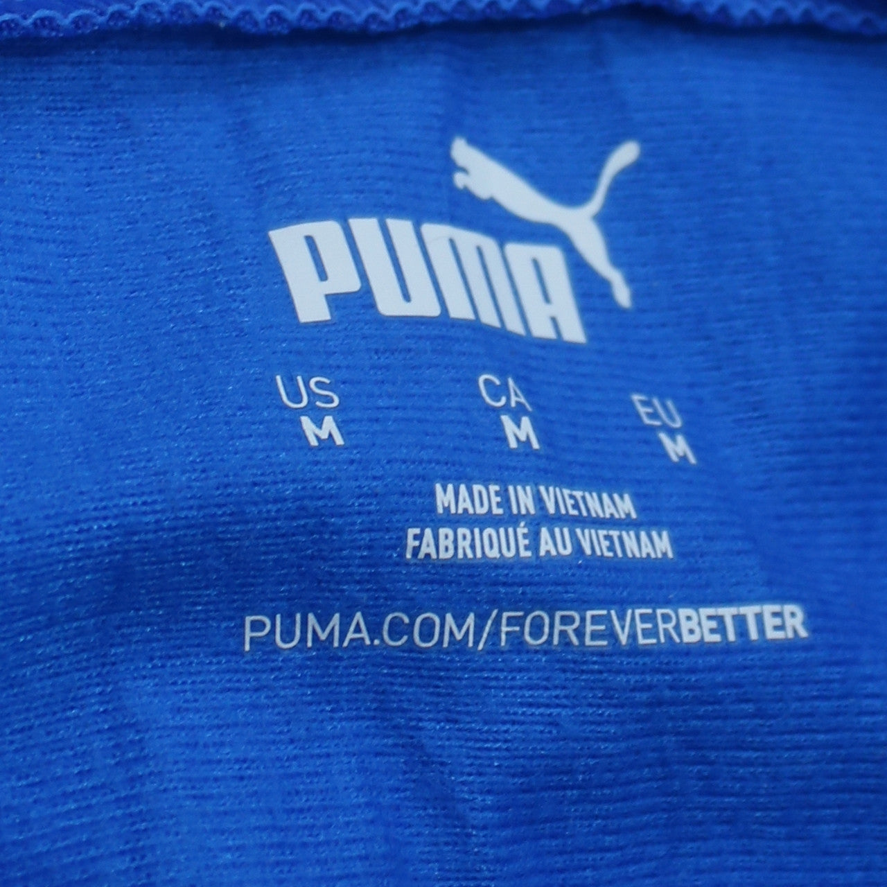 Puma Men's Blue Full Zip Charlotte Soccer Academy Sweatshirt M