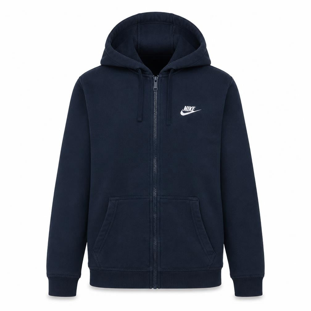 Nike Men's Blue Full Zip Hoodie Size S Fleece Sportswear