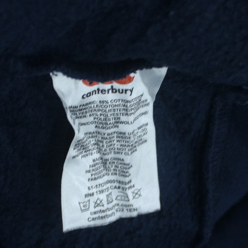 Canterbury Men's Blue Pullover Hoodie L Rugby Sports Fleece