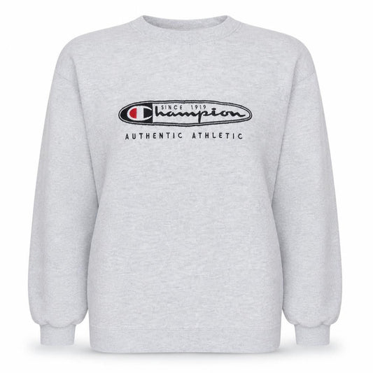 Champion Women’s Grey Pullover Sweatshirt Size S Logo Athletic