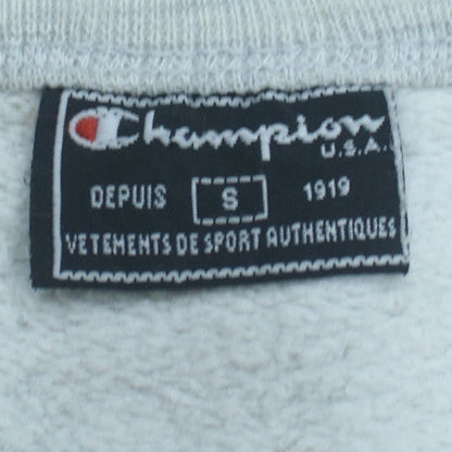 Champion Women’s Grey Pullover Sweatshirt Size S Logo Athletic