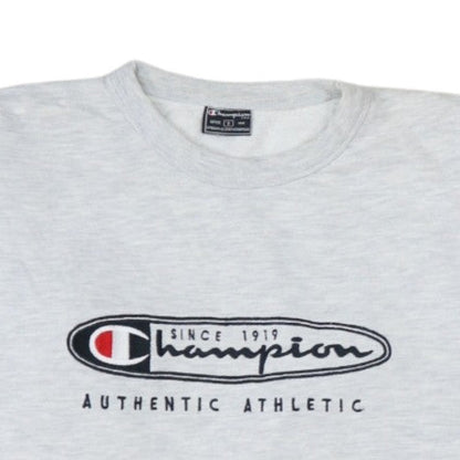 Champion Women’s Grey Pullover Sweatshirt Size S Logo Athletic