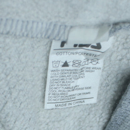 FILA Mens Grey Crew Neck Pullover Sweatshirt L Regular Fit
