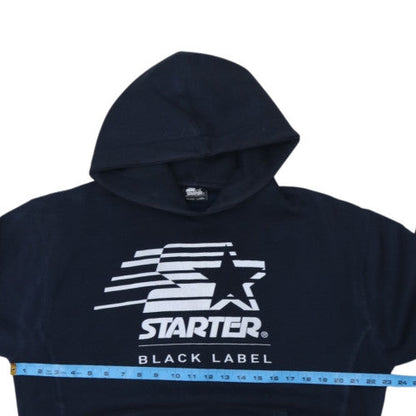 Starter Black Label Men's Blue Pullover Hoodie Size M