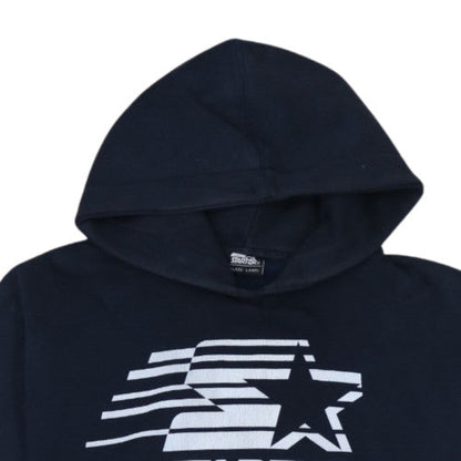 Starter Black Label Men's Blue Pullover Hoodie Size M