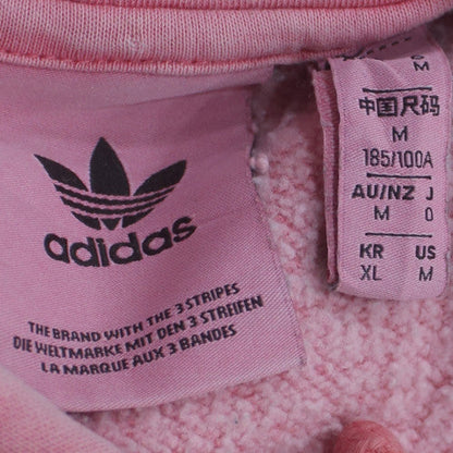Adidas Women's Pink Pullover Hoodie Size 12 Cotton Casual Sweatshirt