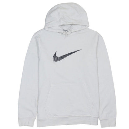 Nike Men's White XL Pullover Hoodie Graphic Logo Fleece