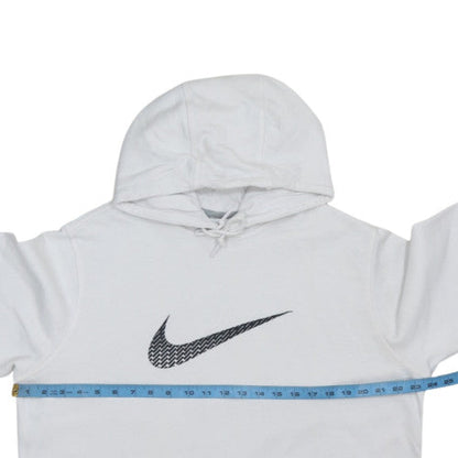 Nike Men's White XL Pullover Hoodie Graphic Logo Fleece