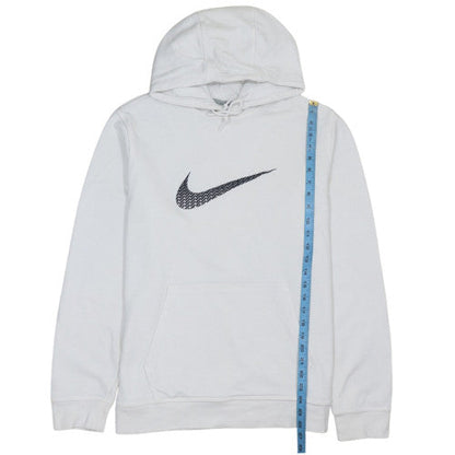 Nike Men's White XL Pullover Hoodie Graphic Logo Fleece