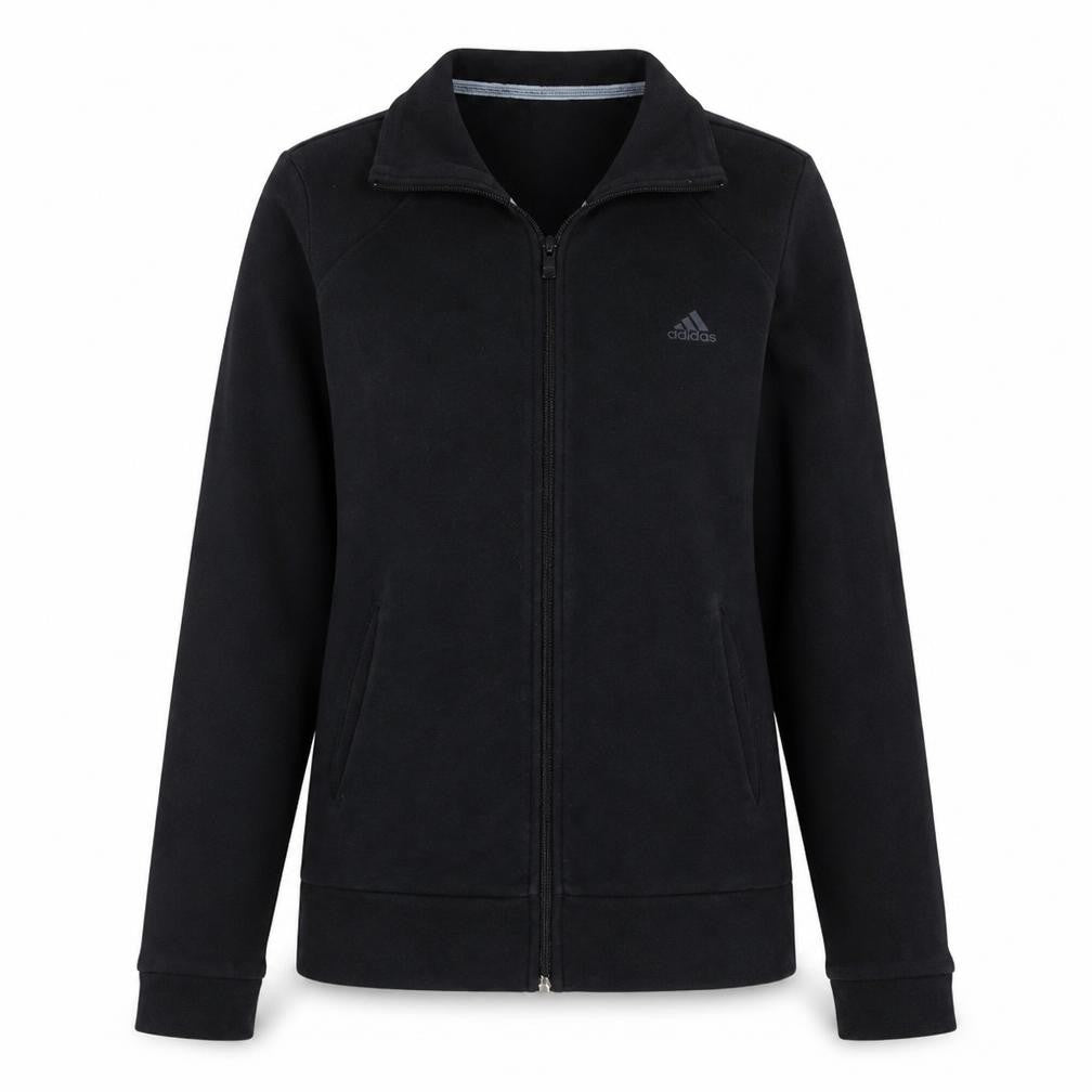 Adidas Women Black Size 16 Full Zip Sweatshirt Jacket