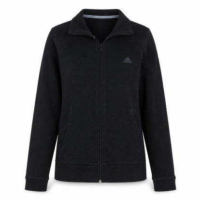 Adidas Women Black Size 16 Full Zip Sweatshirt Jacket