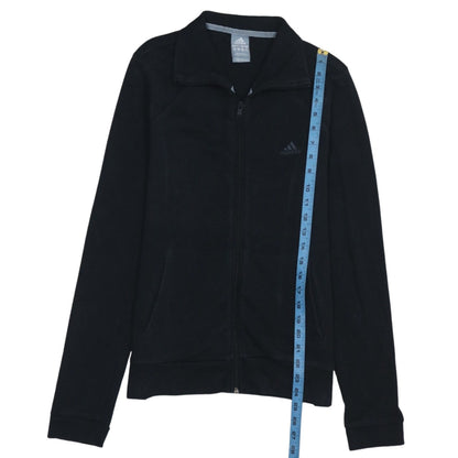 Adidas Women Black Size 16 Full Zip Sweatshirt Jacket