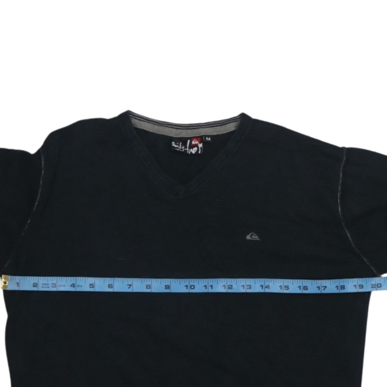 Quiksilver Men's Black V-Neck Knit Sweatshirt Size M